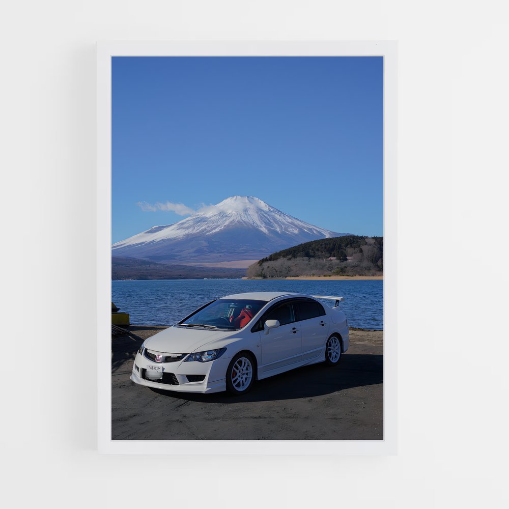 Poster Civic type côtiers – affiche Honda (vue 3)